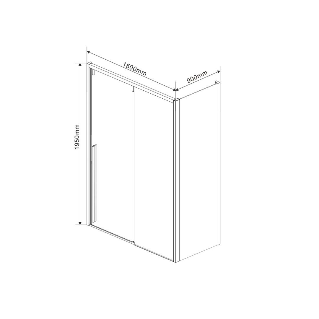 Приобрести vincea душевое ограждение lugano 90х150 см, прозрачное, хром vsr-1l9015cl-1