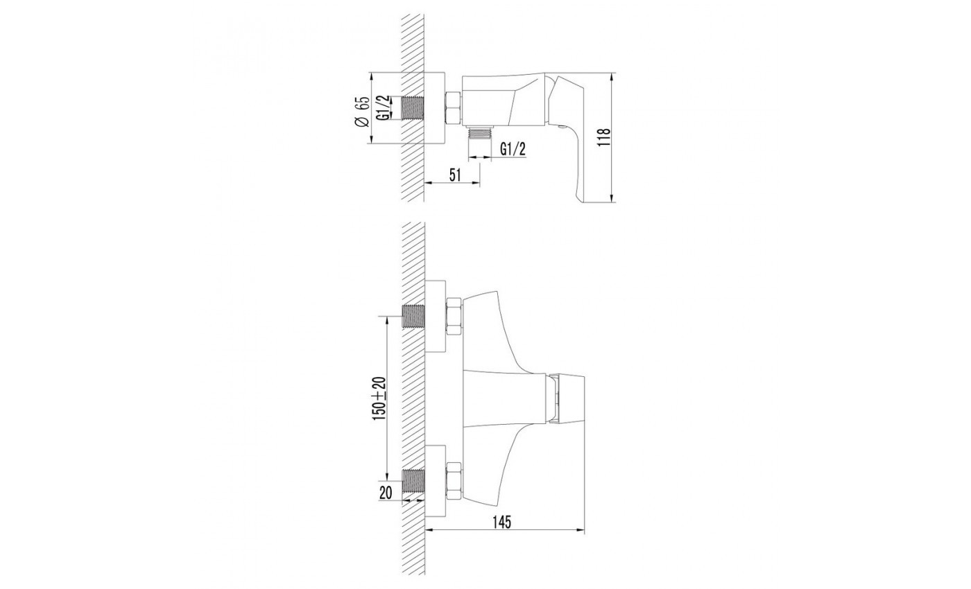 Приобрести lemark смеситель для душа unit, хром lm4503c
