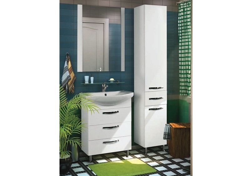 Приобрести тумба напольная с раковиной акватон ария 80н см 1a141301aa010,1wh207783, белый