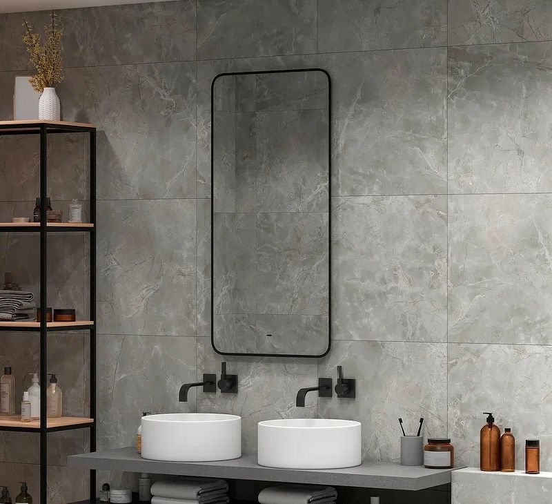 Приобрести continent зеркало с подсветкой torry 60х120 см, бесконтактный включатель, черное