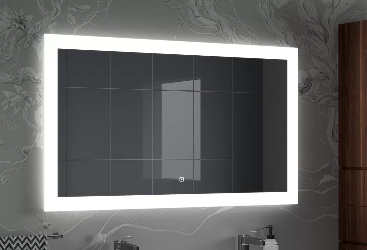 Приобрести continent зеркало с подсветкой relax 120х80 см, белое