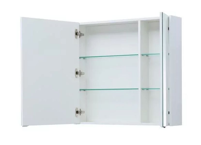 Приобрести aquanet зеркальный шкаф палермо 80 см, белый