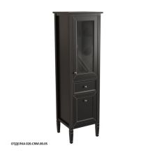 Caprigo Пенал ALBION 46 см, правый, черный, эмаль