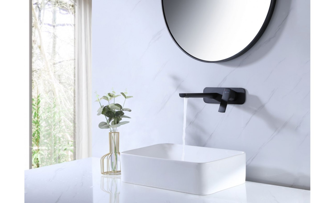 Приобрести lemark смеситель для раковины ursus, скрытый монтаж, черный lm7226bl