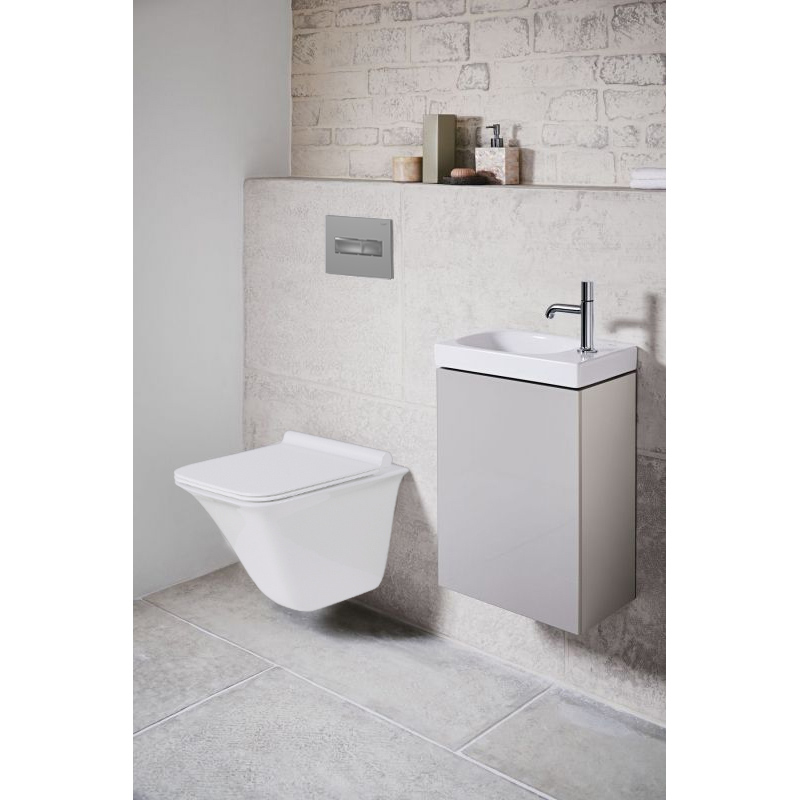 Приобрести loranto кнопка смыва механическая, двойная, хром матовый