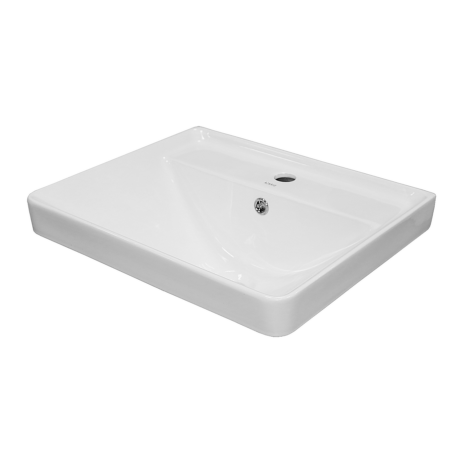 Приобрести loranto тумба напольная с раковиной стиль- 50н 51х42,5 см, белый гланцевый (cs00091223)