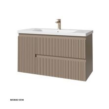 Caprigo Тумба с раковиной FORTE-Smalty TYPE 100 см, левая, коричневая