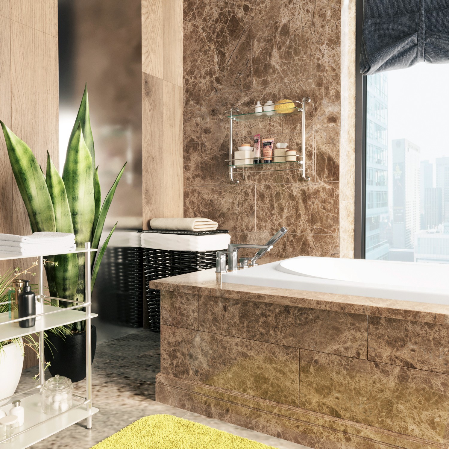 Приобрести wasserkraft смеситель на борт ванны salm 2755, хром