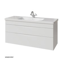 Caprigo Тумба с раковиной подвесная Lento 120 см, белая 36216-SF027