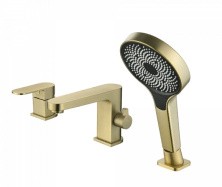 Смеситель на борт ванны ViEiR Camomilla, 3 -отверстия, бронза V283532S