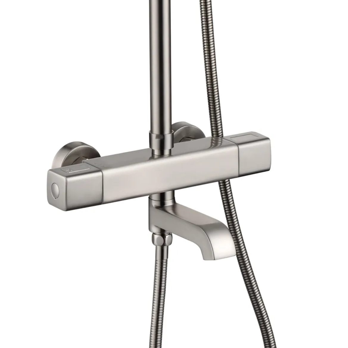 Приобрести grocenberg душевая система с термостатом, никель gb7005nk