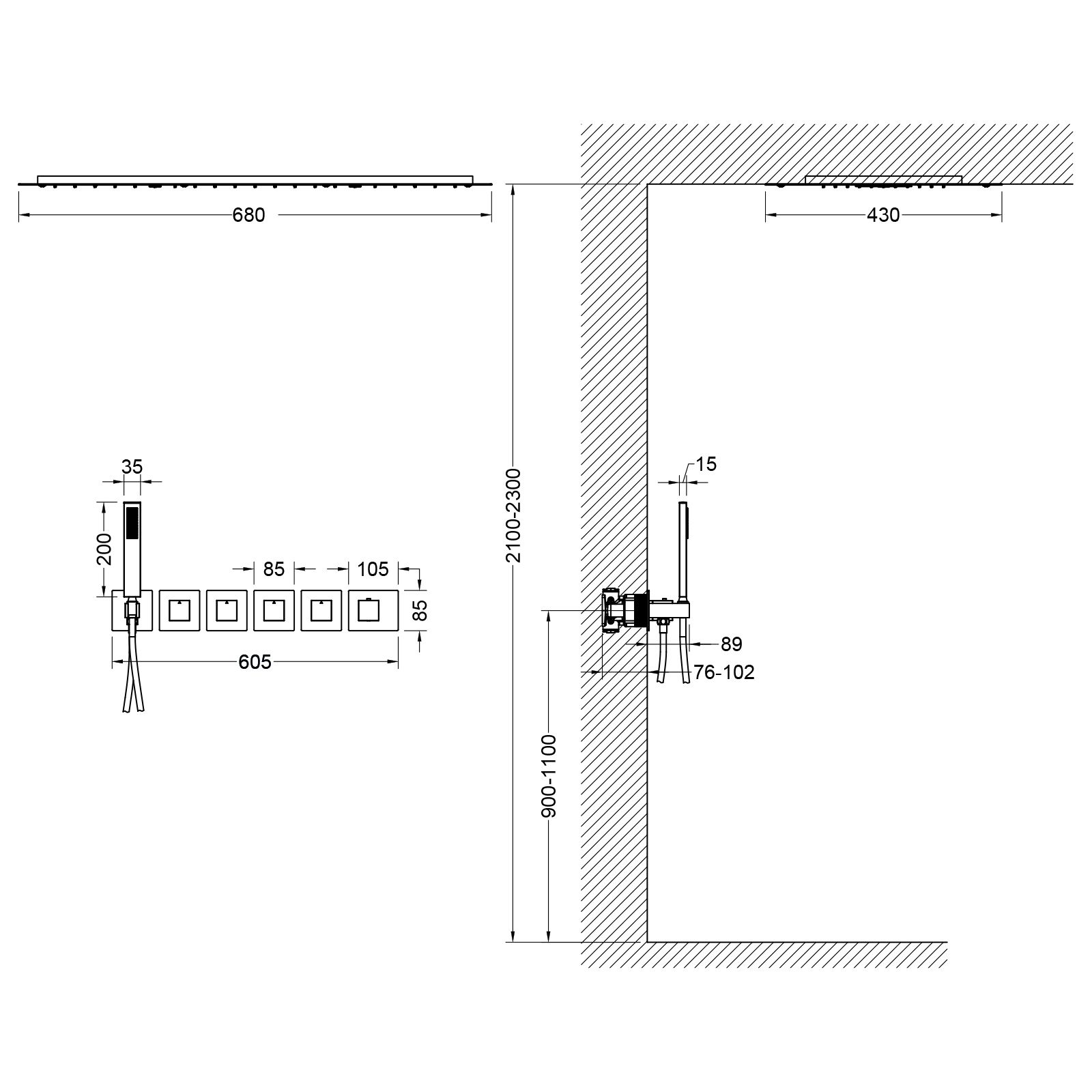 Приобрести душевая система встроенная с термостатом timo petruma sx-5229/17sm золото матовое