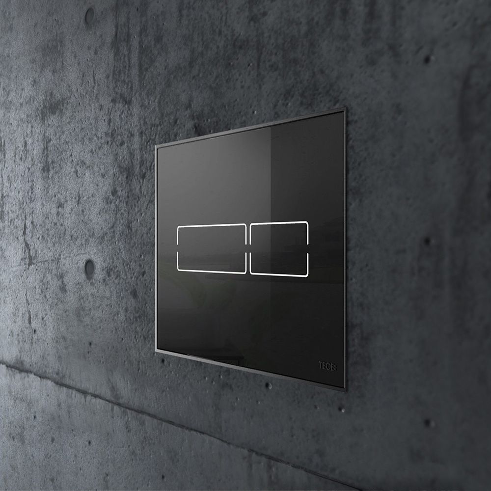 Приобрести tece кнопка смыва lux mini для инсталляции, сенсорная, стекло, черная глянцевая 9240961
