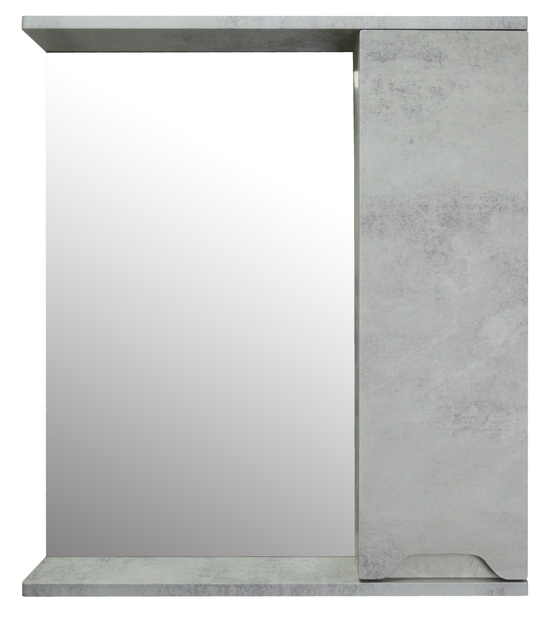 Приобрести loranto зеркало-шкаф florena 60 60х60 см, правый, светлый бетон (cs00086984)