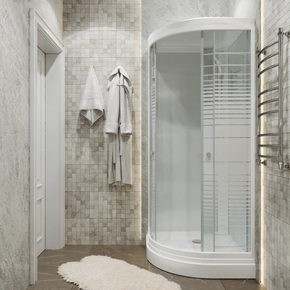 Приобрести тритон душевая кабина стандарт а, полосы дн4 100х100 см, белая с узором щ0000030290