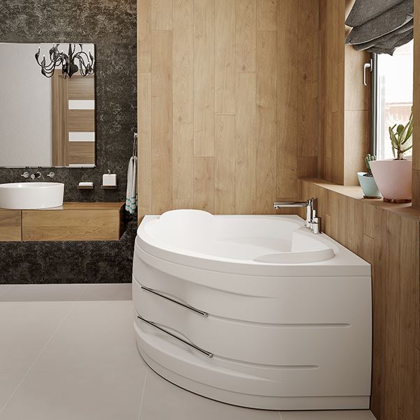 Приобрести акриловая ванна mirsant массандра premium 170х110 l