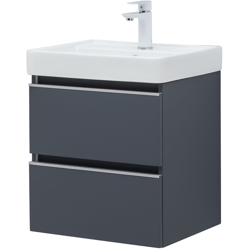 Приобрести aquanet тумба с раковиной вега 50 см, маренго