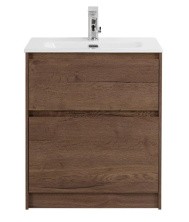 BelBagno Тумба с раковиной KRAFT 39 50 см, подвесная Rovere Tabacco, белая раковина