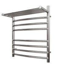 Полотенцесушитель электрический Point 500х600 Альфа с полкой П7, хром PN05156SPE