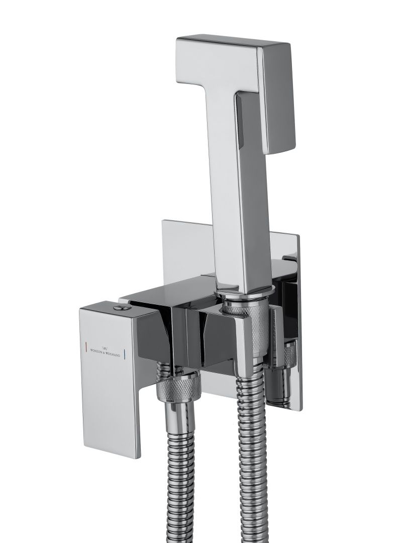 Приобрести смеситель с гигиеническим душем встраиваемый wonzon & woghand, хром (ww-88829903-cr)