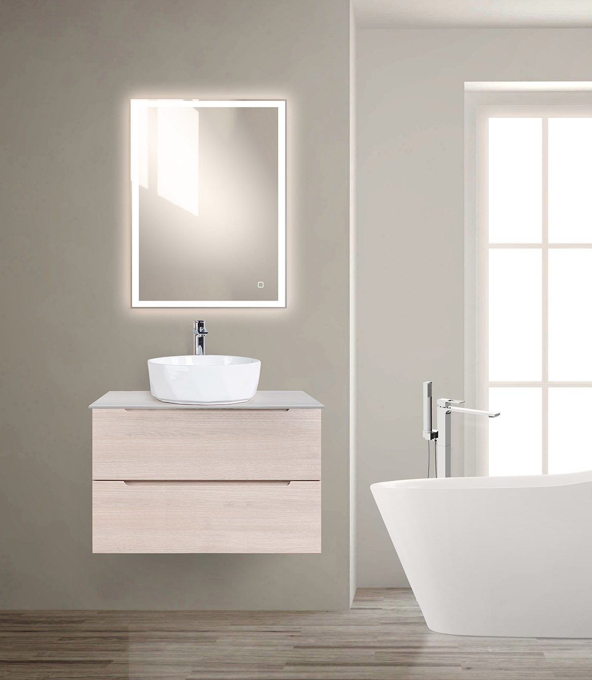 Приобрести belbagno зеркало 650х800 см spc-grt-650-800-led-tch
