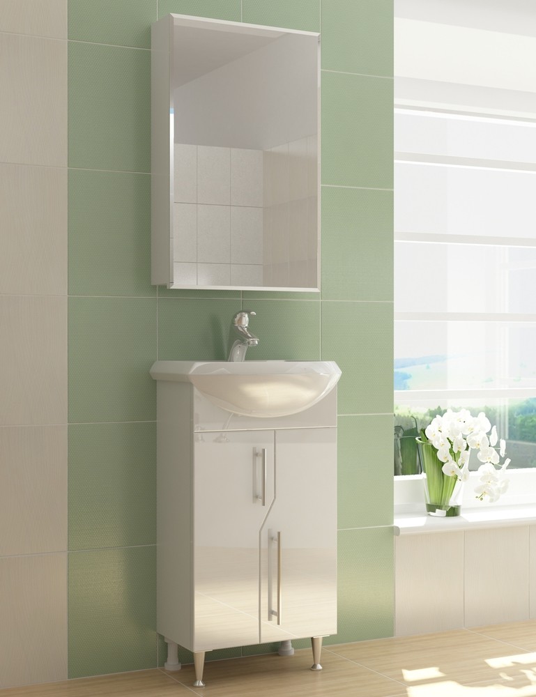 Приобрести vigo зеркало-шкаф grand 45 см, белое zsh.gra.45