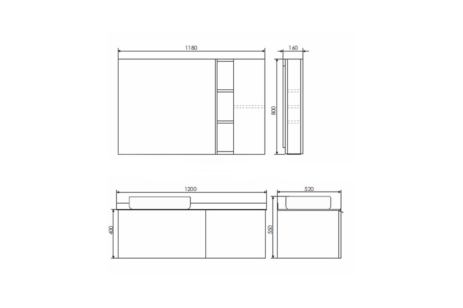Приобрести сomforty зеркало-шкаф "милан-120" белый глянец