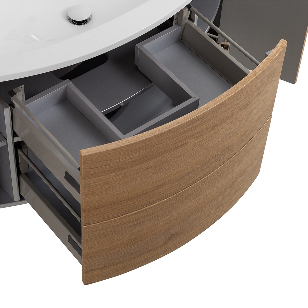 Приобрести cezares тумба подвесная с раковиной eden 121 см rovere tabacco, дерево 54842