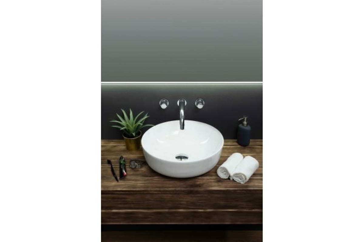 Приобрести aquanet раковина moon-1 41х41 см, белая