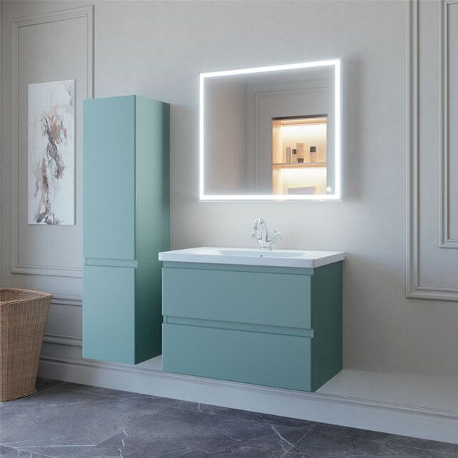 Приобрести caprigo тумба с раковиной forte 80 см, волна 36112 3