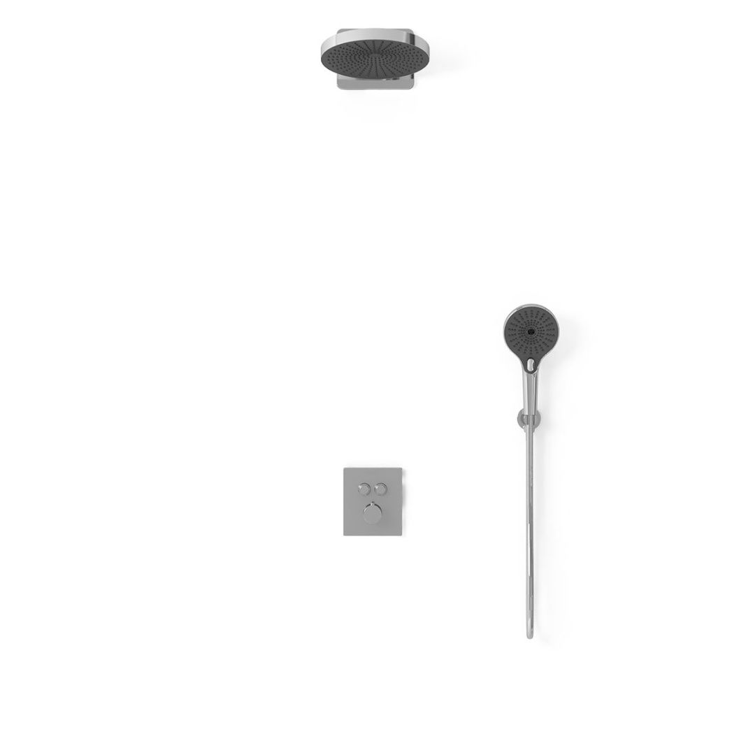 Приобрести vincea встраиваемая душевая система inspire, оружейная сталь vsfw-3i21t1ch