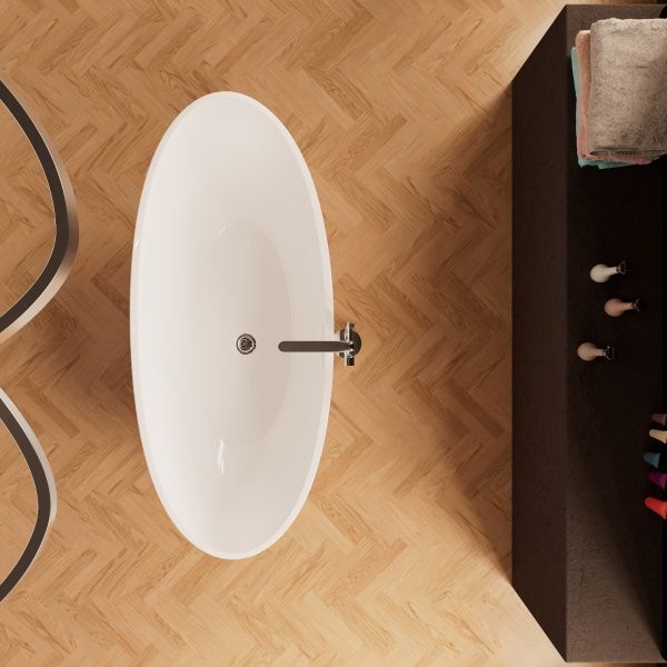 Приобрести frank акриловая ванна f6118 white,181х80 см, отдельностоящая