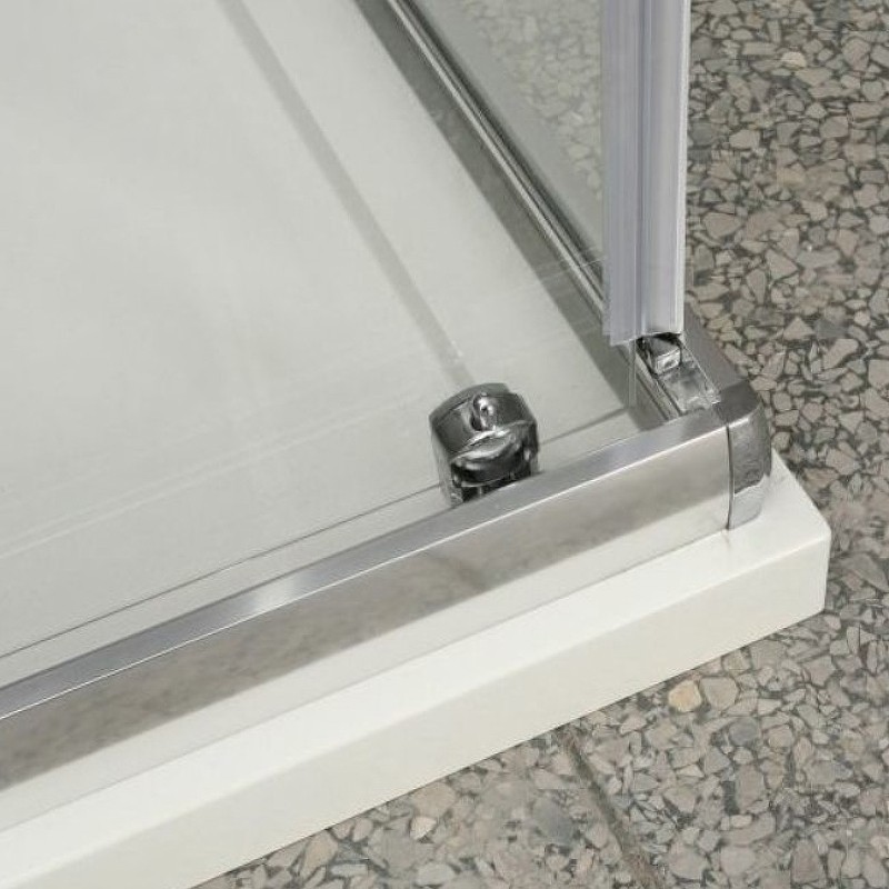 Приобрести ограждение душевое belbagno unique-a-2 850-1000х850-1000 хром/матовое