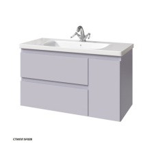 Caprigo Тумба с раковиной подвесная Forte 100 см, правосторонняя,серая 36115R-SF028