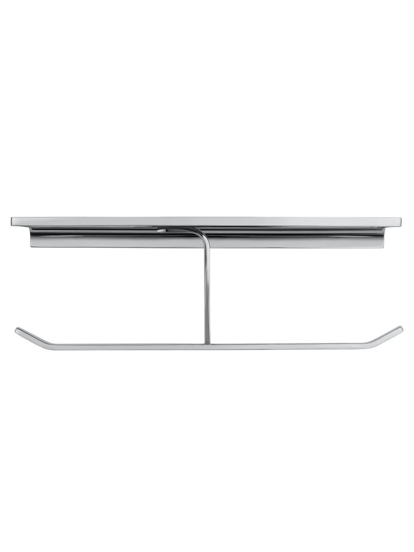 Приобрести двойной держатель для туалетной бумаги с полкой wonzon & woghand eclipse, хром (ww-9156)