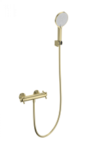 Смеситель для душа с термостатом WONZON & WOGHAND Strato, Брашированное золото (WW-B2048-A-BG)