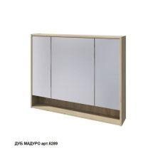 Caprigo Шкаф зеркальный 100см, дуб мадуро