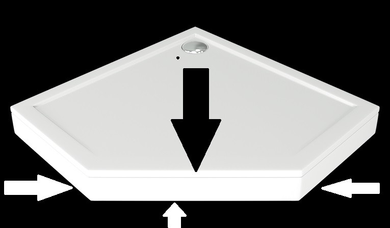 Приобрести экран для каменного поддона пента 100х100