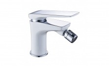 LEMARK Смеситель для биде Allegro с донным клапаном, белый\хром LM5908CW