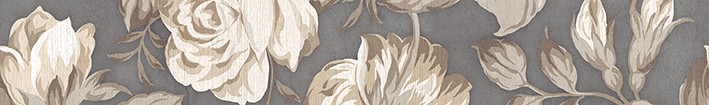 Приобрести бордюр настенный lb-ceramics fiori grigio серый цветы 2