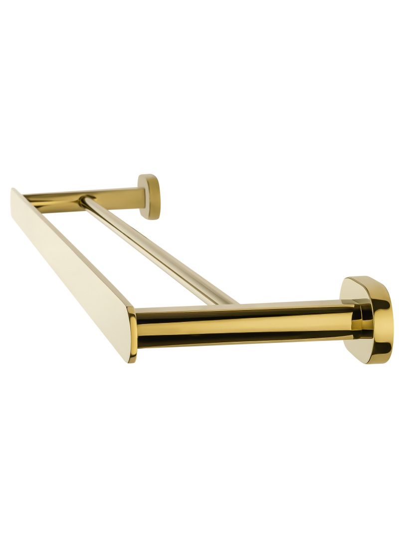 Приобрести полотенцедержатель двойной wonzon & woghand first, глянцевое золото (ww-8411-lg)