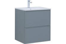 Aquanet Тумба с раковиной Арт 60 см, мисти грин