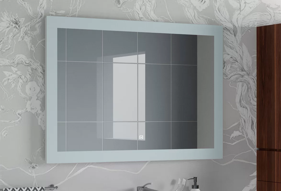 Приобрести continent зеркало с подсветкой relax 100х70 см, белое