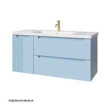 Caprigo Тумба с раковиной TERMIN-Smalty META 120 см, левая, голубая, эмаль