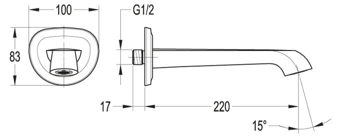 Приобрести cezares излив для ванны и раковины liberty, хром liberty-f-sc-01