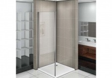 Стенка боковая Bas Infinity SP-80-G-CH 80 см (матовое стекло)