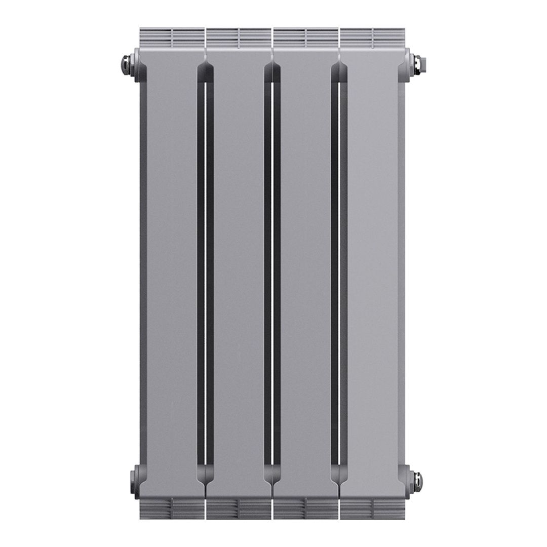 Приобрести royal thermo радиатор биметаллический pianoforte 500 /silver satin ( серебристый ) - 4 секц.