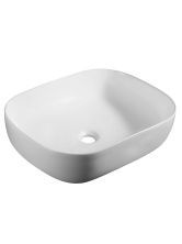 Накладная раковина прямоугольная WONZON & WOGHAND TAHOE, белый матовый (WW-RN41286-MW)