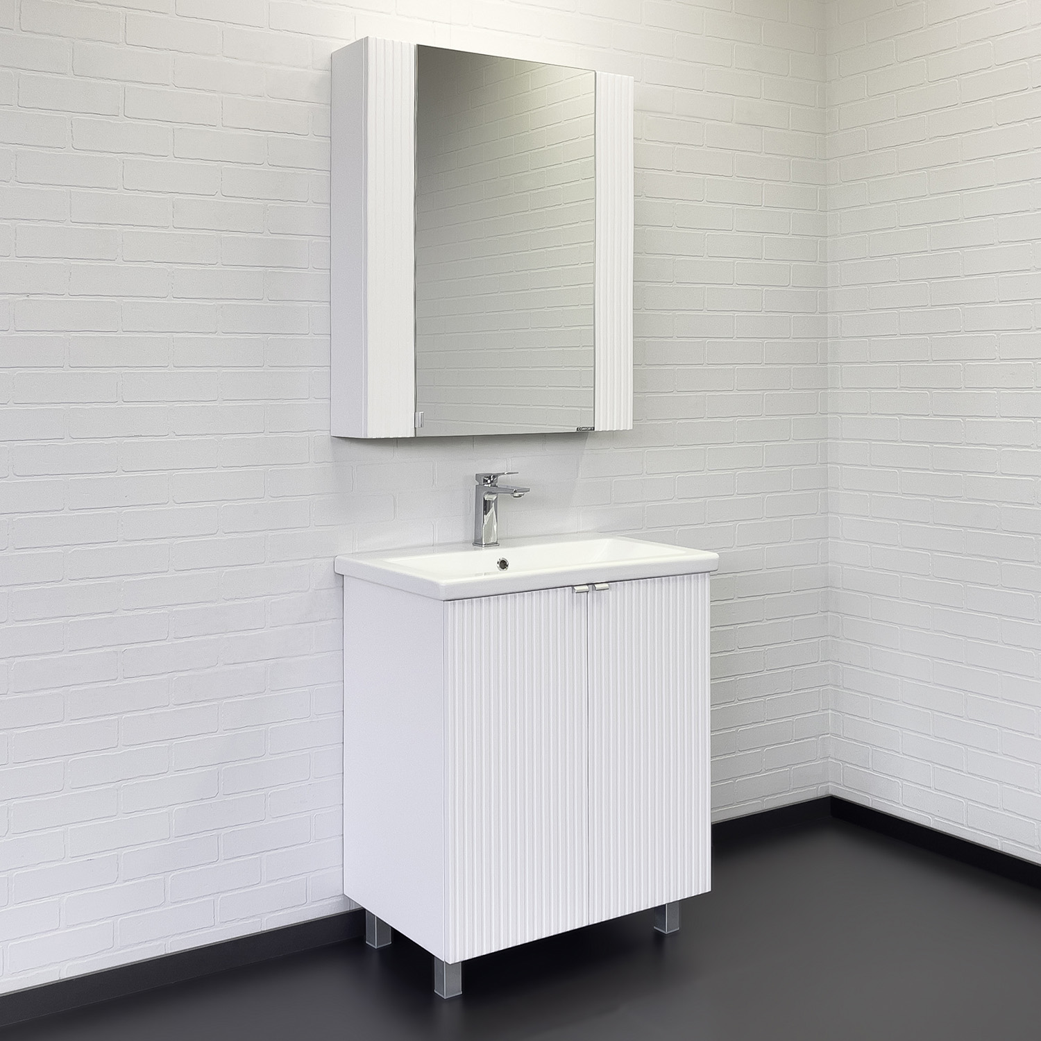 Приобрести сomforty тумба с раковиной лима-70 белый матовый