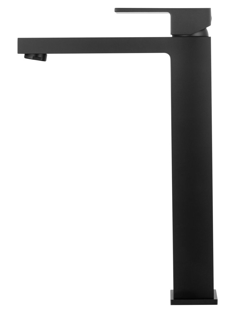 Приобрести смеситель для раковины высокий wonzon & woghand cube, черный матовый (ww-88239016-mb)